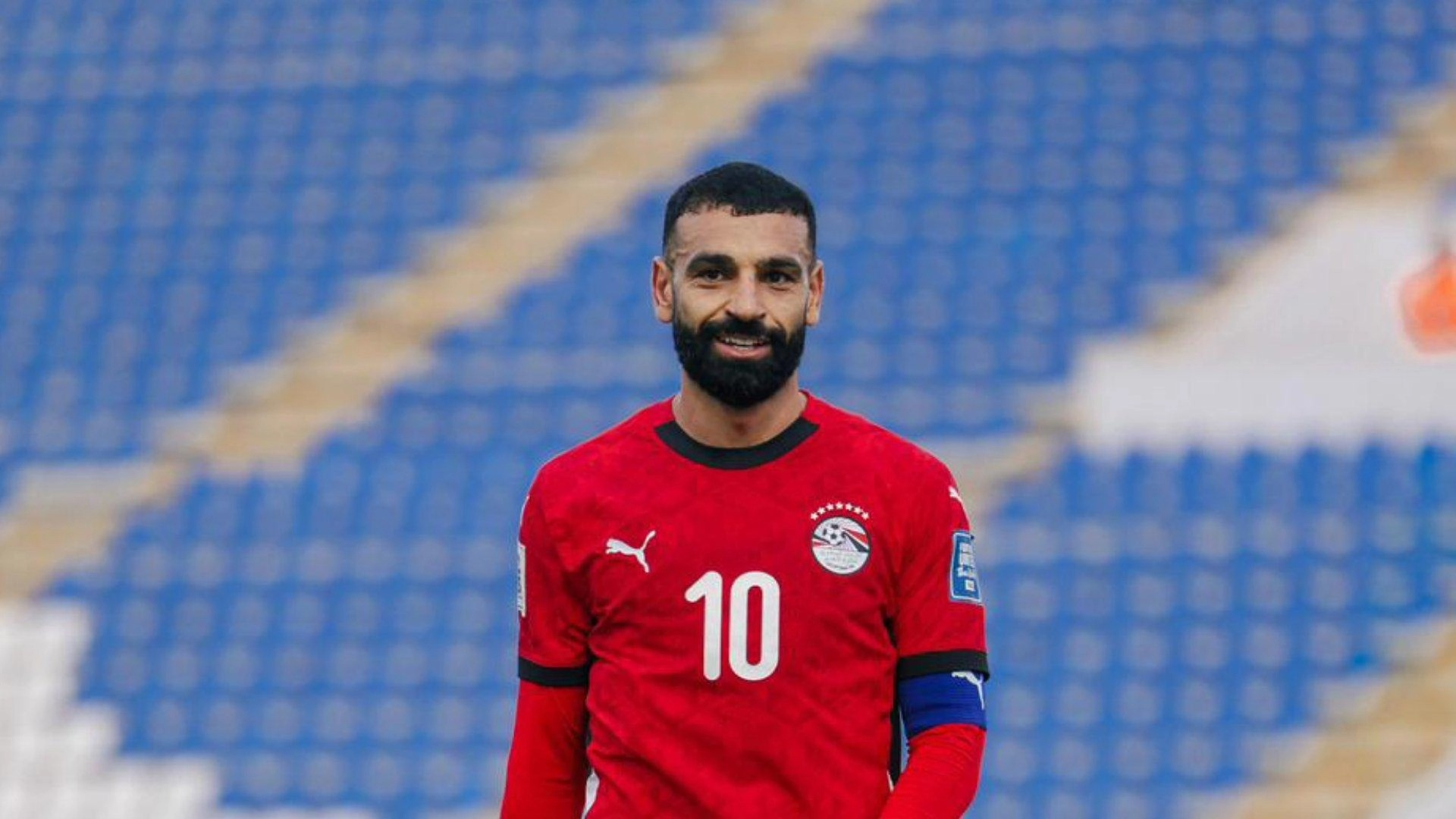 Mohamed Salah jugando para Egypto