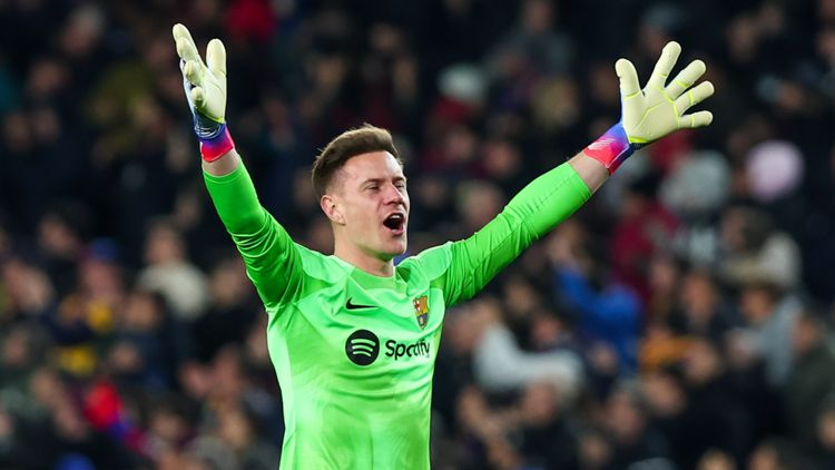 ter Stegen jugando para el FC Barcelona