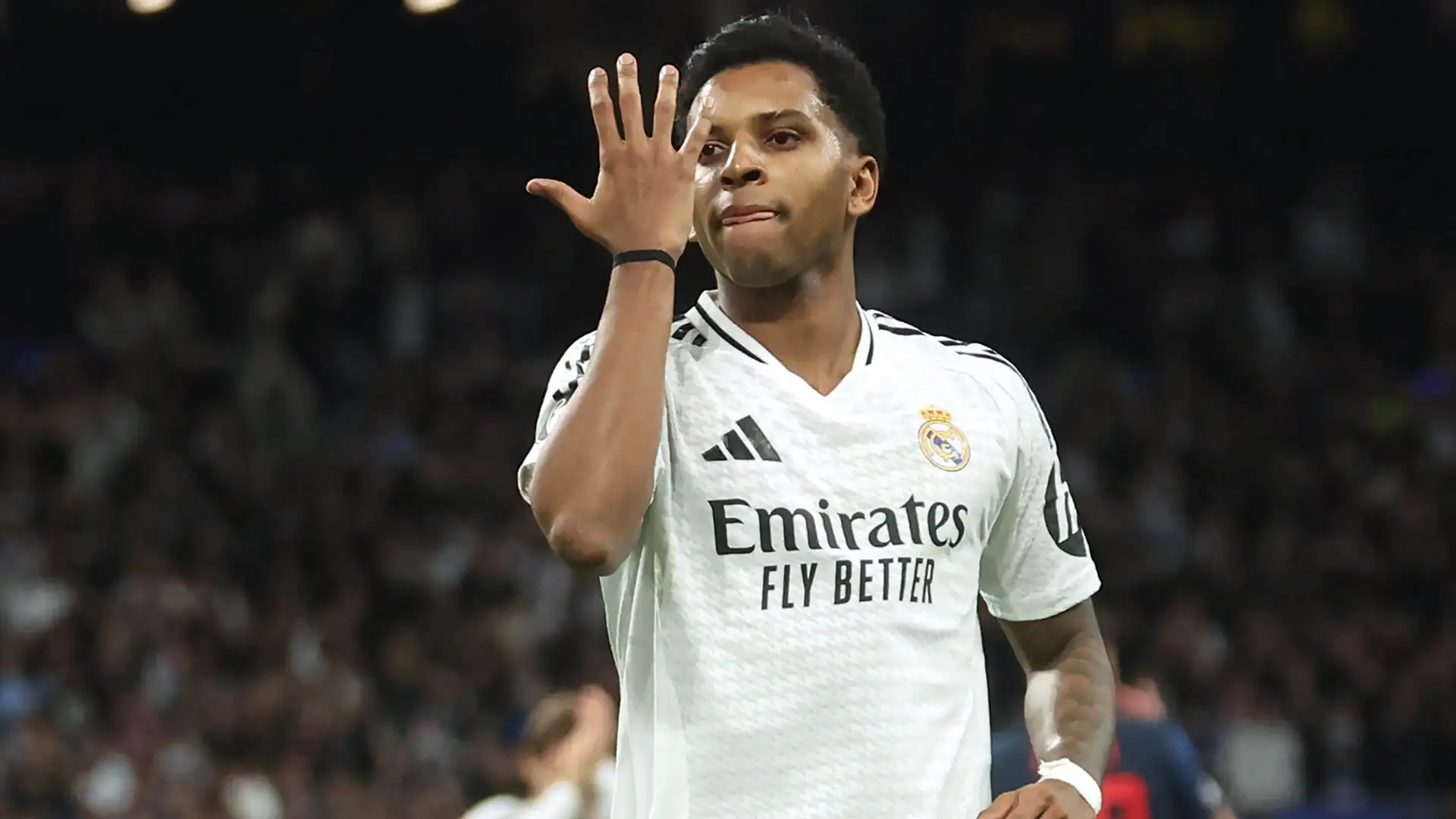 Rodrygo celebrando un gol