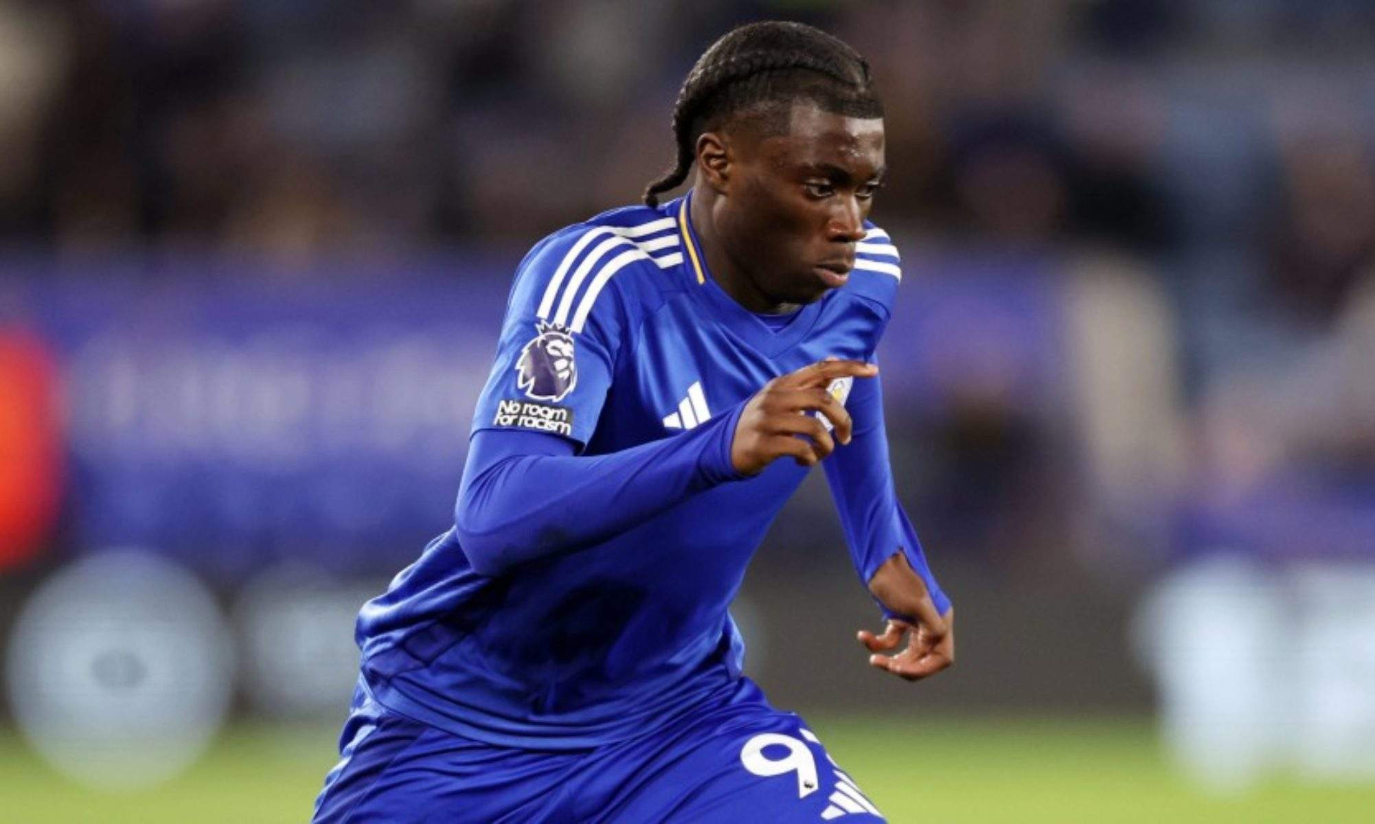 Jeremy Monga jugando para el Leicester City