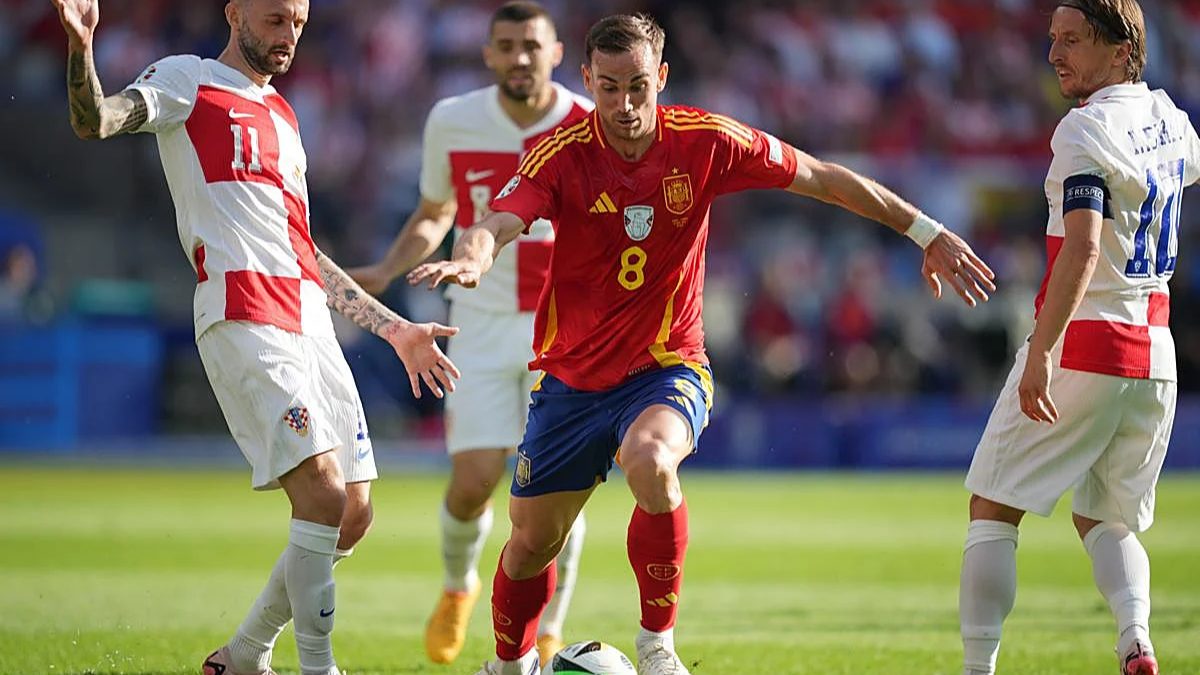 Fabián Ruiz during a match with the Spanish national team