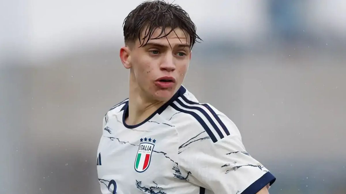 Marco Palestras con los colores de Italia