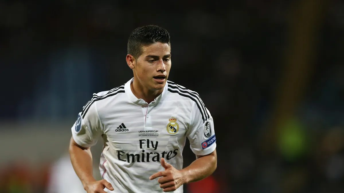 James Rodríguez con la camiseta del Real Madrid