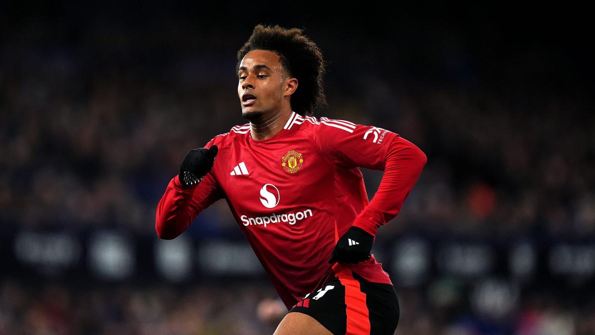 Joshua Zirkzee, jugador del Manchester United
