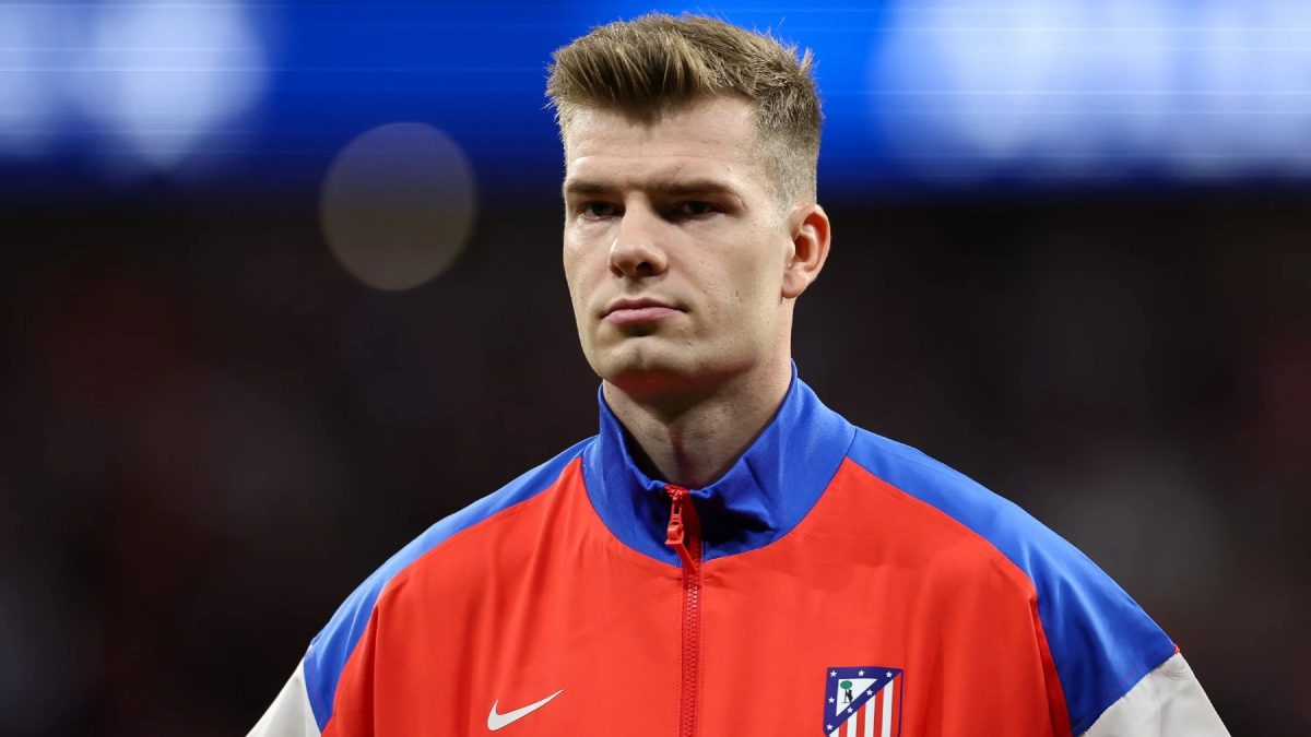 Alexander Sorloth antes de un partido del Atlético de Madrid
