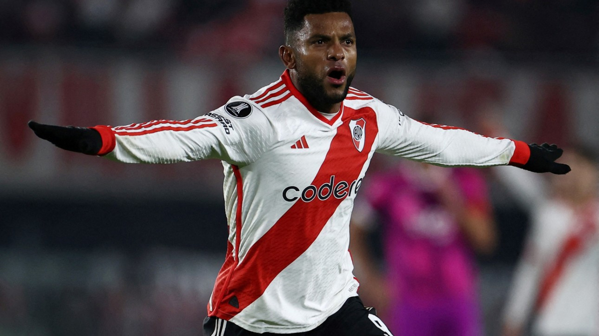 Miguel Borja, delantero de River Plate