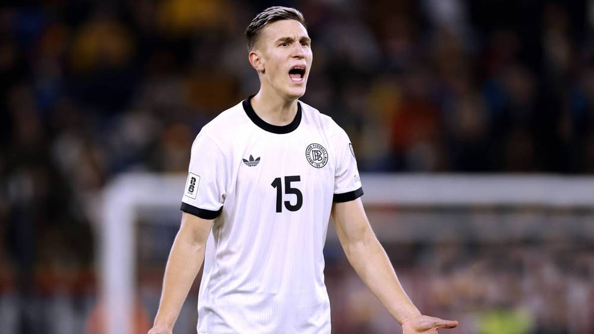 Nico Schlotterbeck during a match with the Germany national team