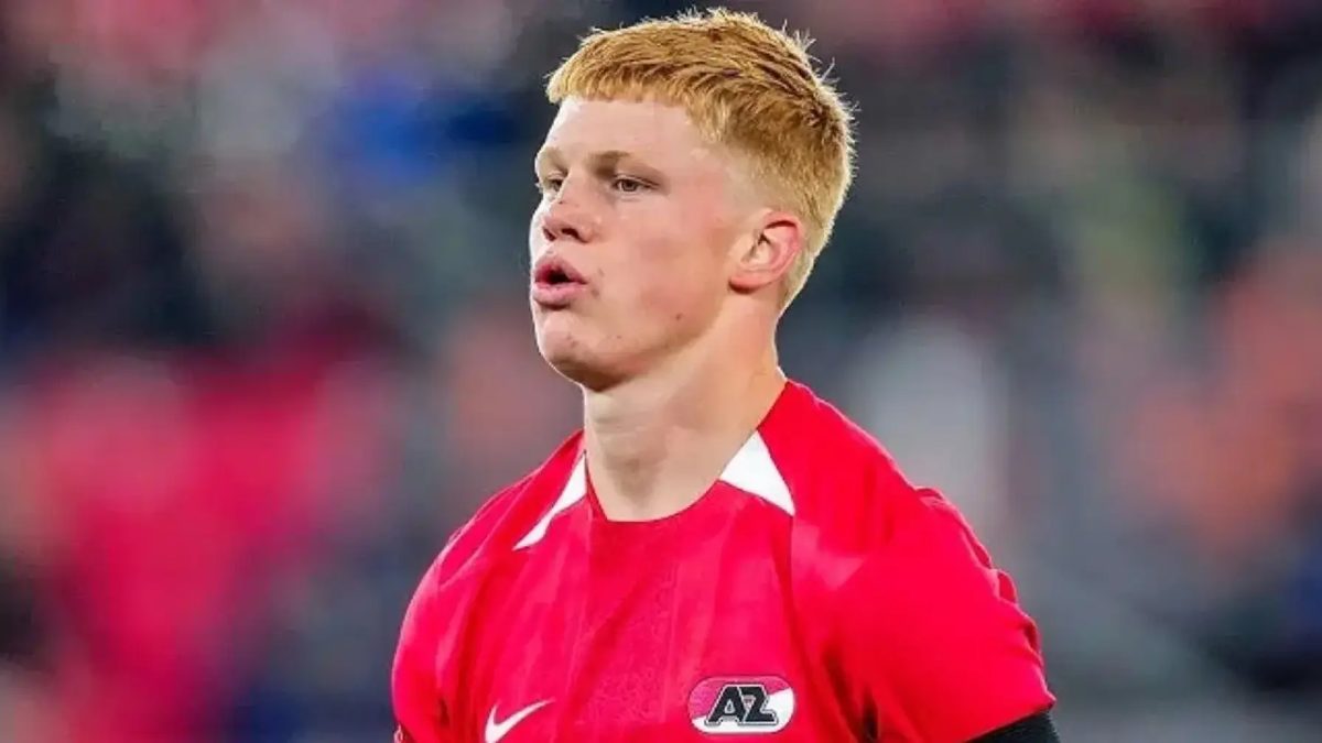 Kees Smit durante un partido con el AZ Alkmaar