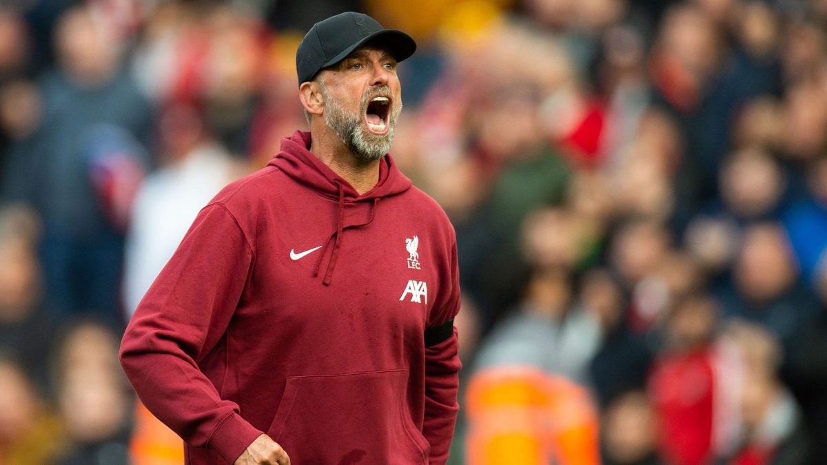 Jürgen Klopp durante un partido del Liverpool