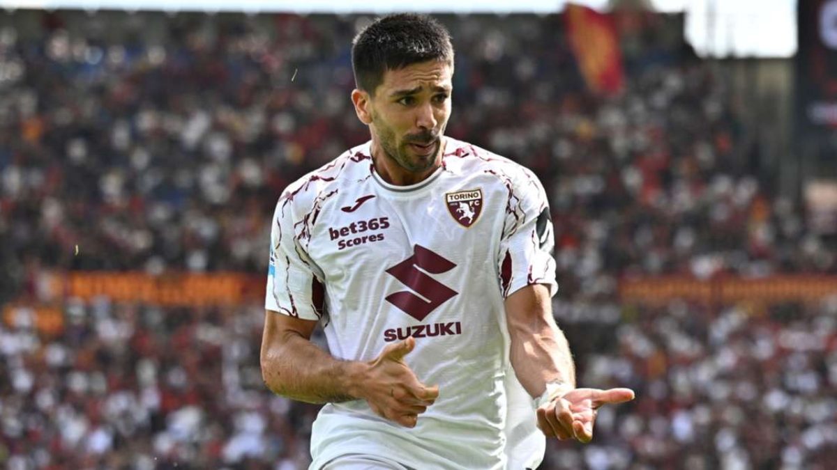 Giovanni Simeone celebra un gol anotado con el Torino