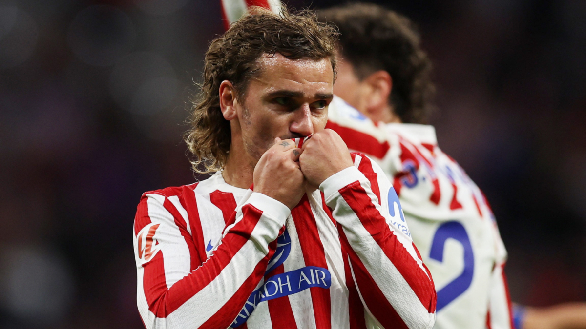 Antoine Griezmann celebra un gol con el Atlético de Madrid
