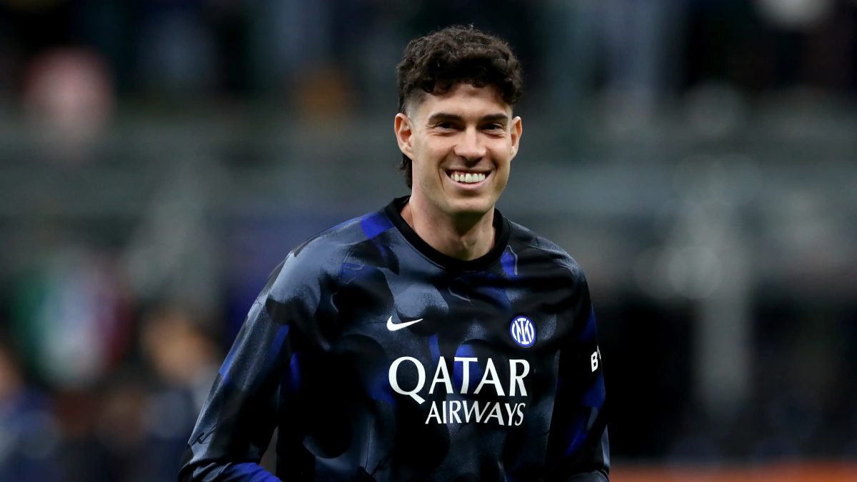 Alessandro Bastoni before an Inter Milan match