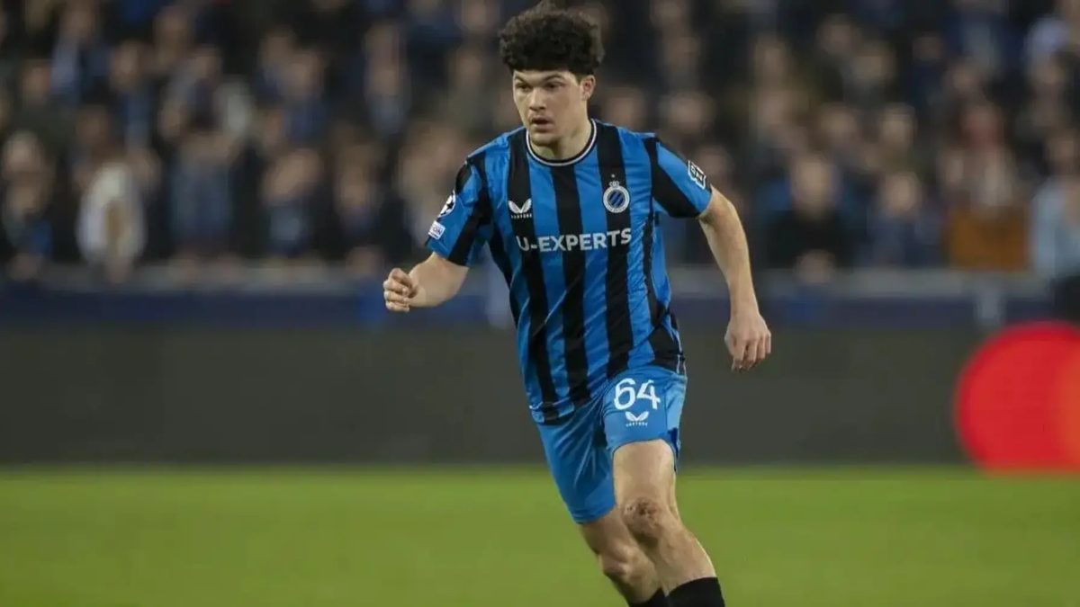 Kyriani Sabbe durante un partido con el Brujas