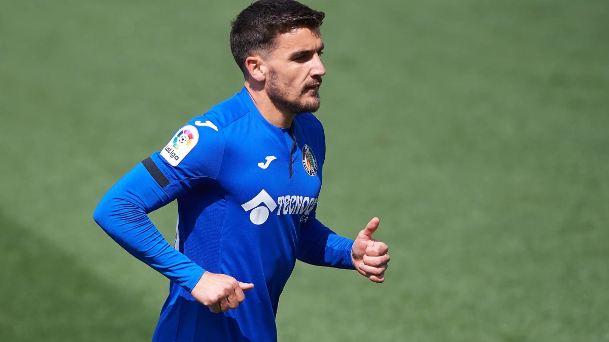 Mauro Arambarri durante un partido con el Getafe