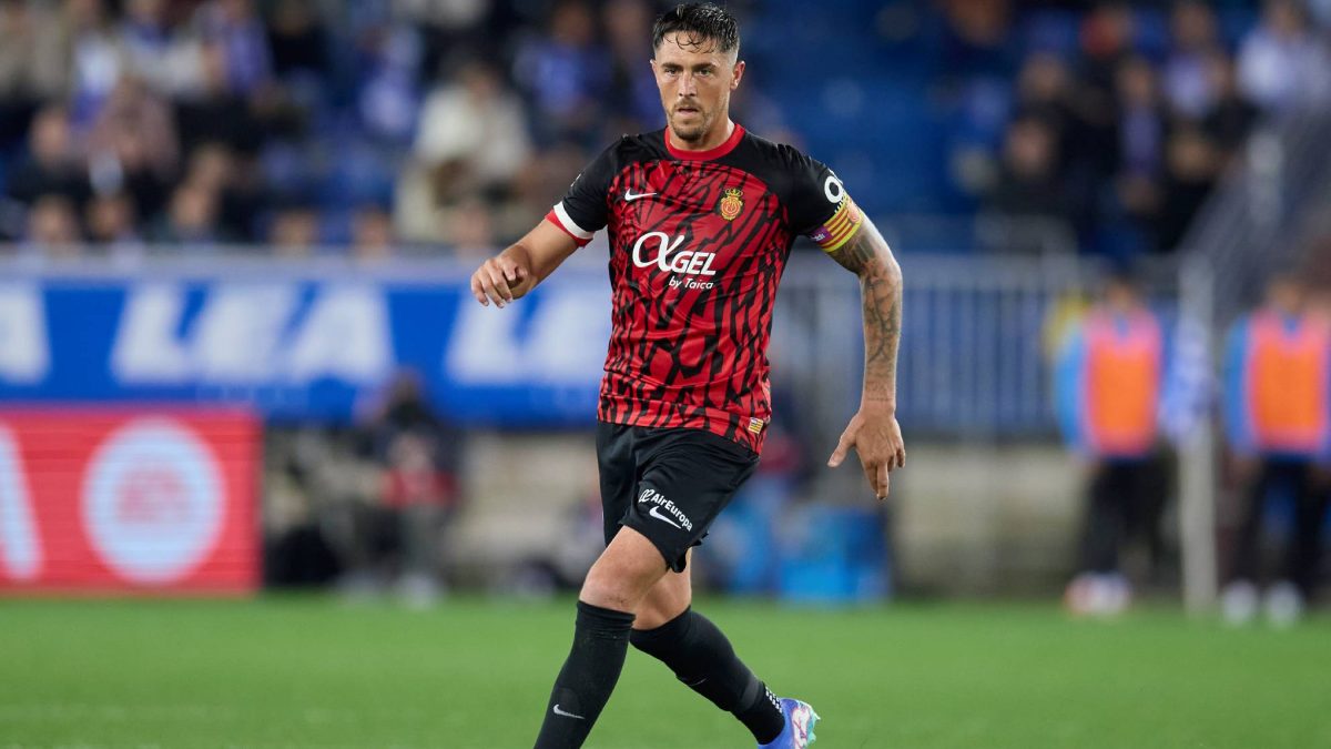 Antonio Raíllo durante un partido con el Mallorca
