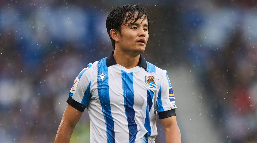 Kubo playing for Real Sociedad