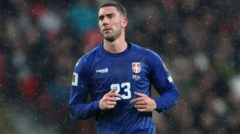 Dusan Vlahovic, con la selección de Serbia / Getty Images