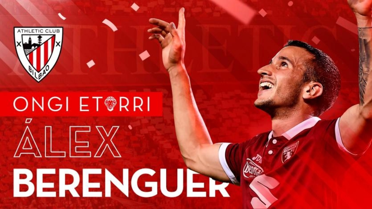 Alex Berenguer, rumbo a San Mamés.