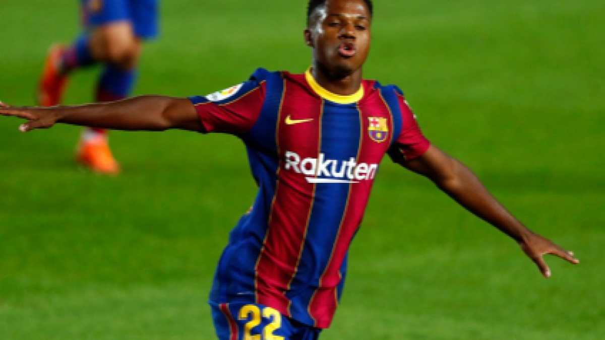 Ansu Fati: si ya es difícil regatear, más lo es tener tanto gol "Foto: Mediotiempo"