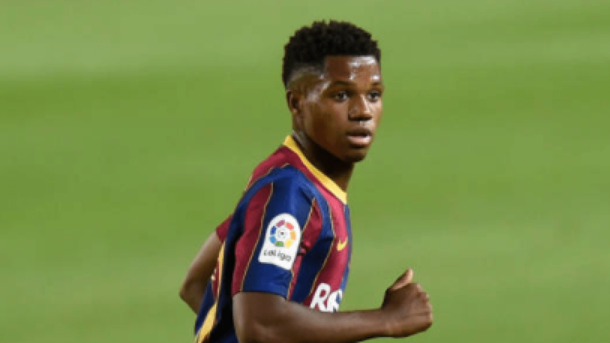 "Ansu Fati se convierte en el segundo jugador más valioso del Barça. Foto: Getty Images"