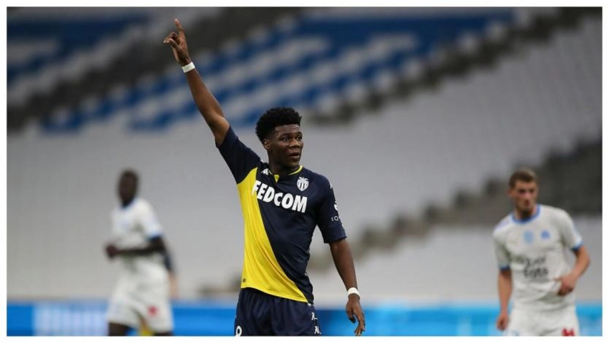 El jugador del Mónaco, Aurélien Tchouameni: Daniel Cole.