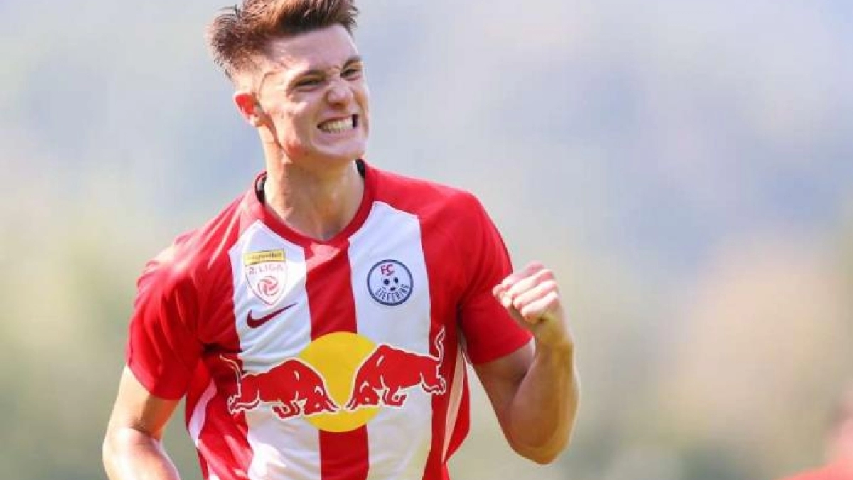 Benjamin Sesko, la nueva joya del Salzburg que vigila el Real Madrid