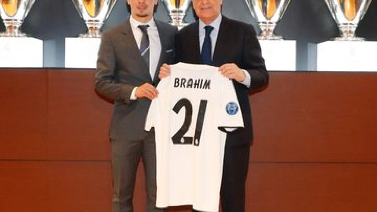 Brahim Díaz podría ser la apuesta del Madrid. Foto @RealMadrid