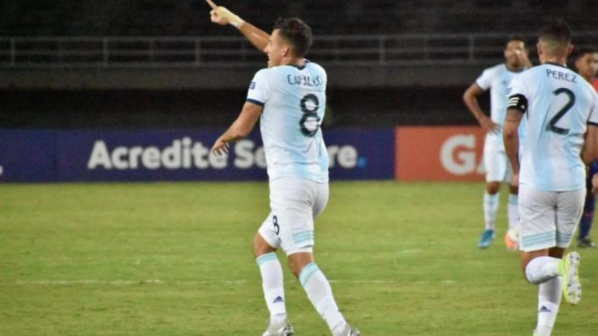 Capaldo durante el preolímpico.