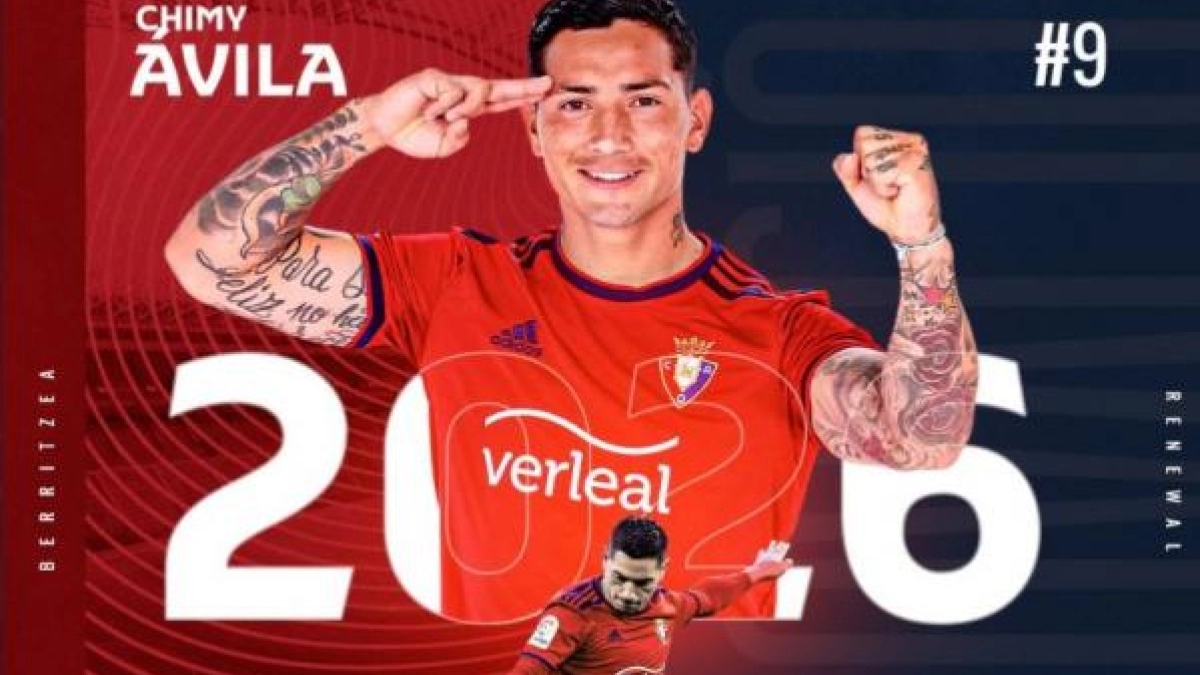 OFICIAL: Chimy Ávila renueva con el Osasuna