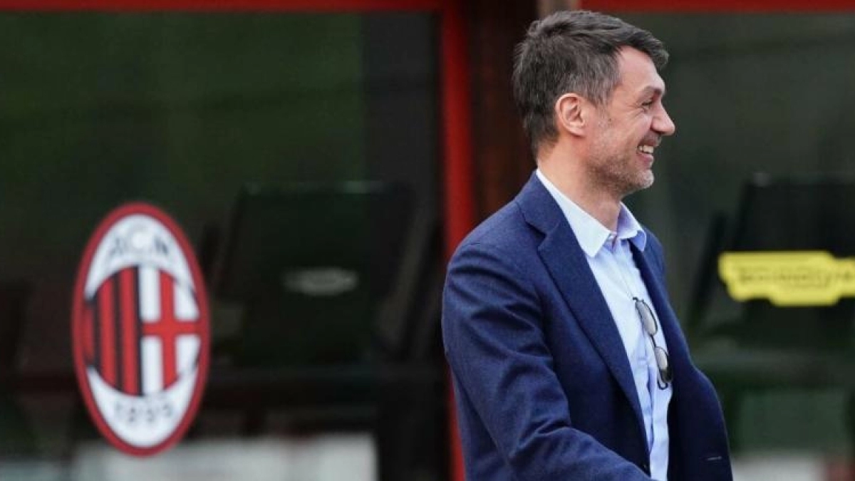 Paolo Maldini, director deportivo del AC Milan, tiene trabajo por delante. Foto: Getty