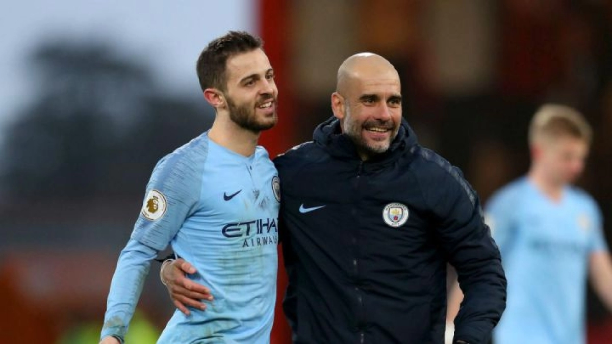 Pep Guardiola confirmó que Bernardo Silva quiere abandonar el City. Foto: Getty
