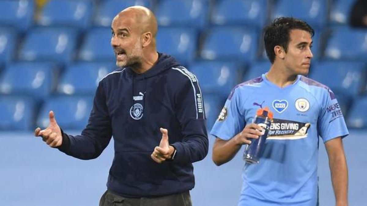 Eric García reta a Pep Guardiola en el Manchester City