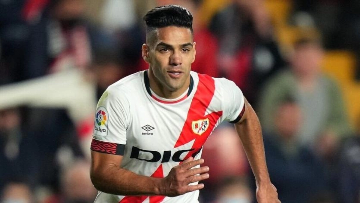 Radamel Falcao, jugador del Rayo Vallecano: EFE.