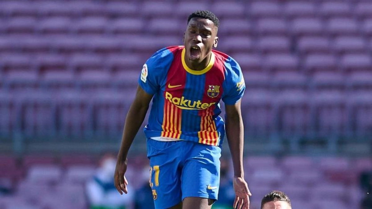 El canterano blaugrana, Ilaix Moriba, tendría todo cerrado con el RB Leipzig. Falta el acuerdo entre clubes. Foto: Getty