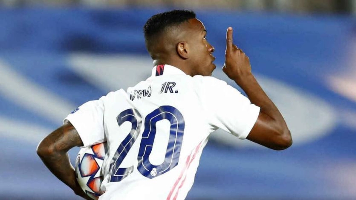 Vinicius Jr, en la rampa de salida. Foto: Getty