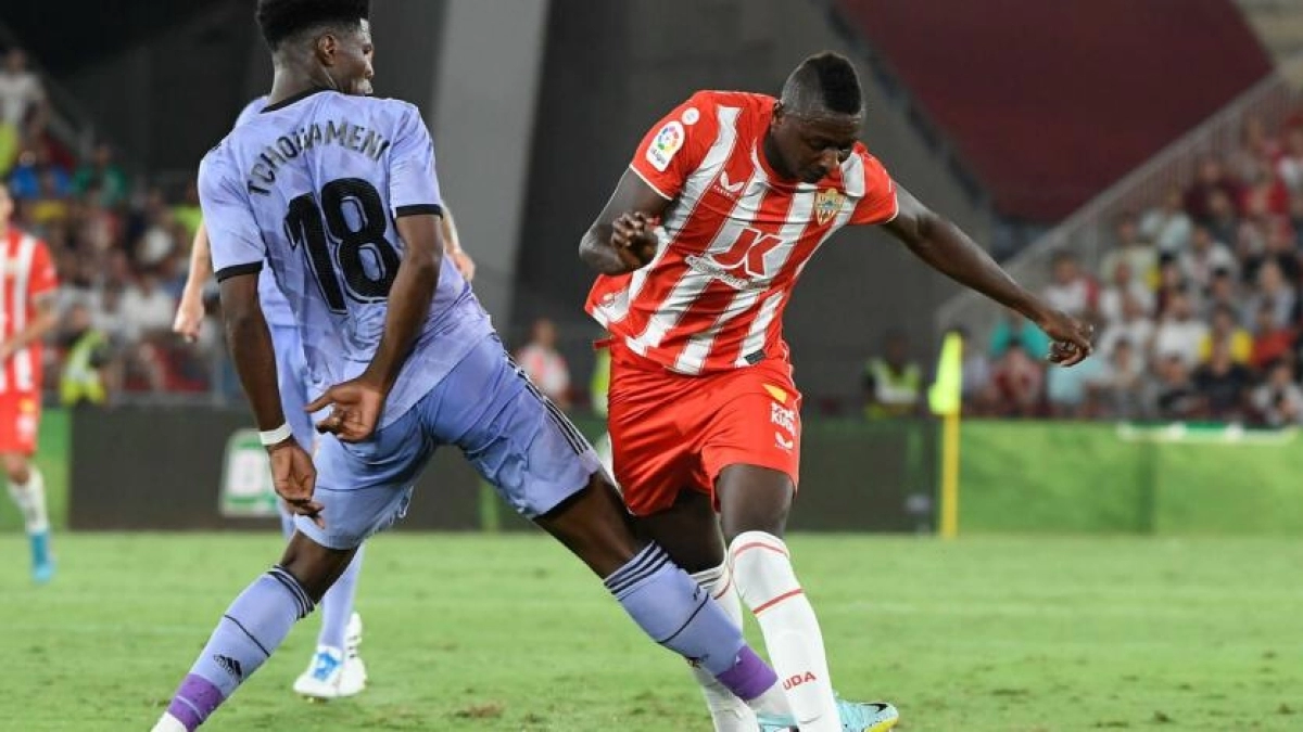 Umar Sadiq jugó en la primera jornada ante el Real Madrid. Foto: Diario de Almería
