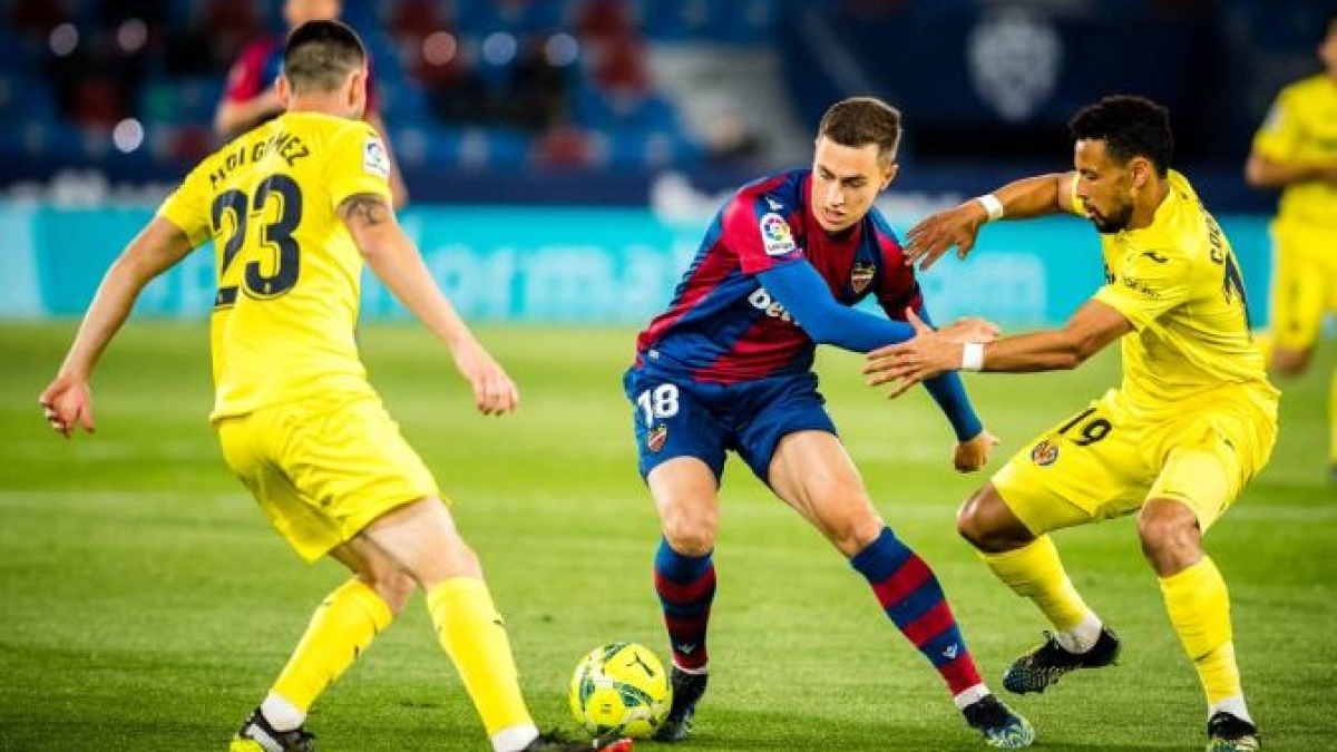 El Getafe, con todo a por De Frutos. Foto: @LevanteUD