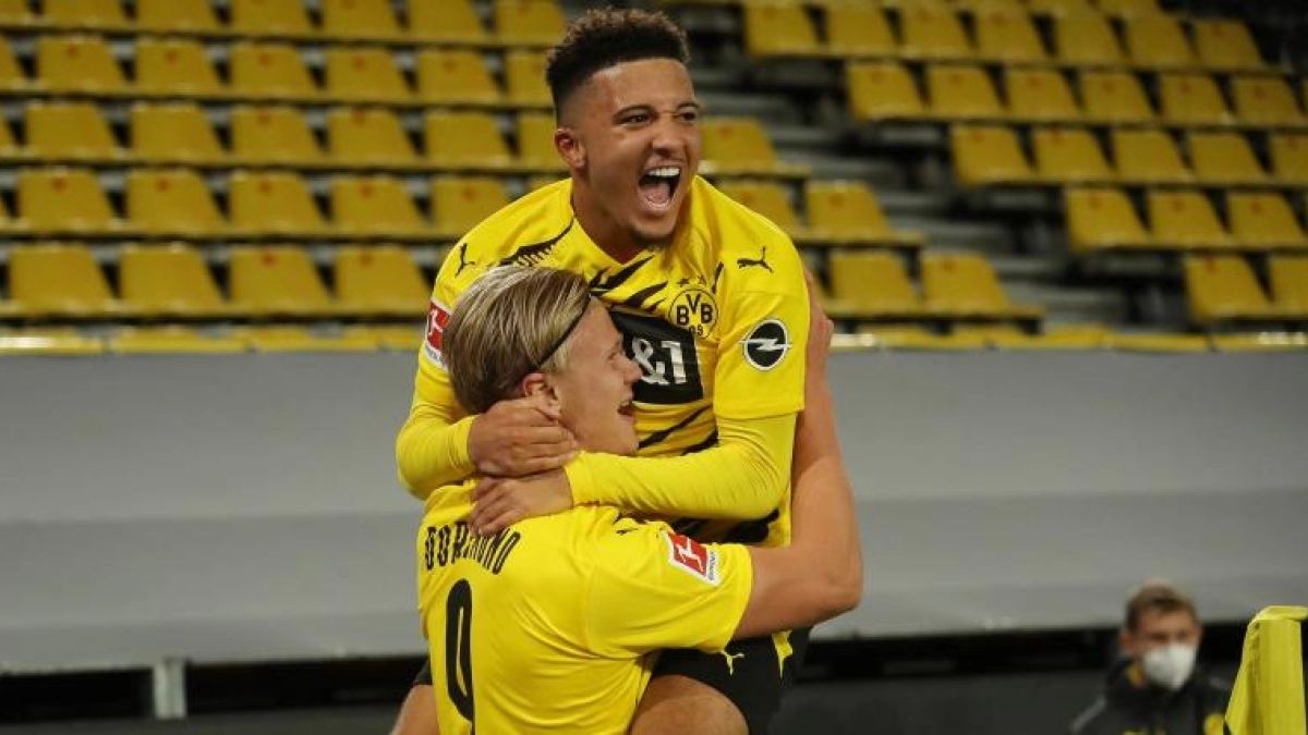 El Dortmund piensa en la venta a la baja de Haaland, Sancho y otros cuatro jugadores. Foto: onzemondial.com