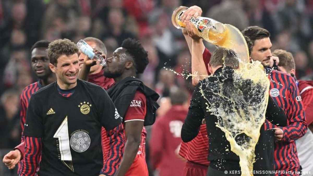 Imagen tomada durante la celebración de los jugadores bávaros. Foto: DW