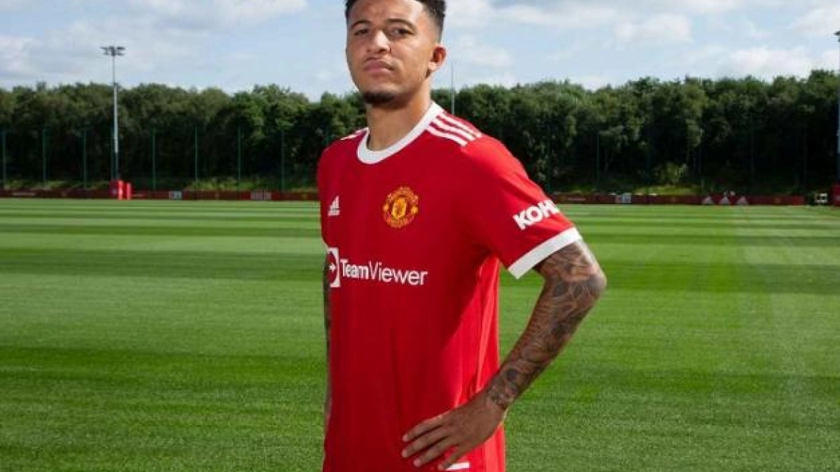 Jadon Sancho comienza a justificar su elevado precio / Manutd.com