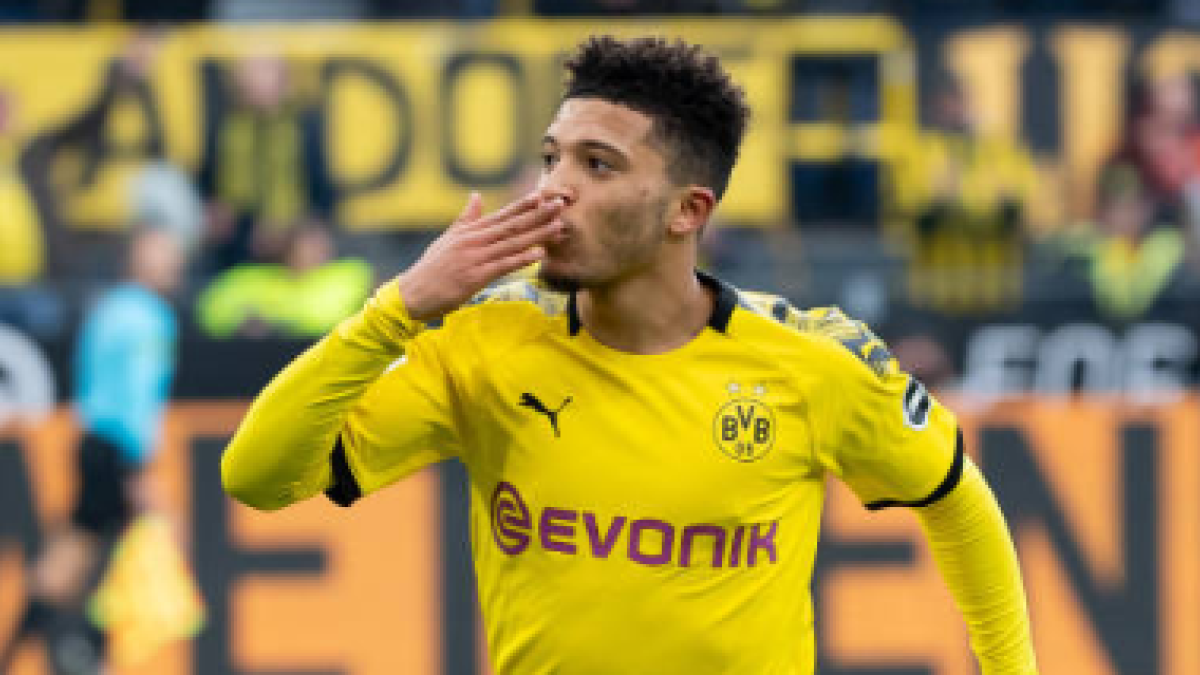 "Jadon Sancho se desquita con el Borussia Dortmund. Foto: Getty Images"