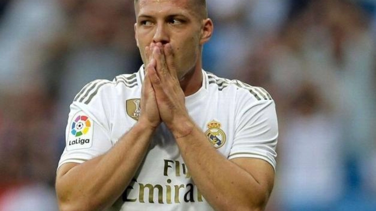 Luka Jovic, actual jugador del Real Madrid: EFE.