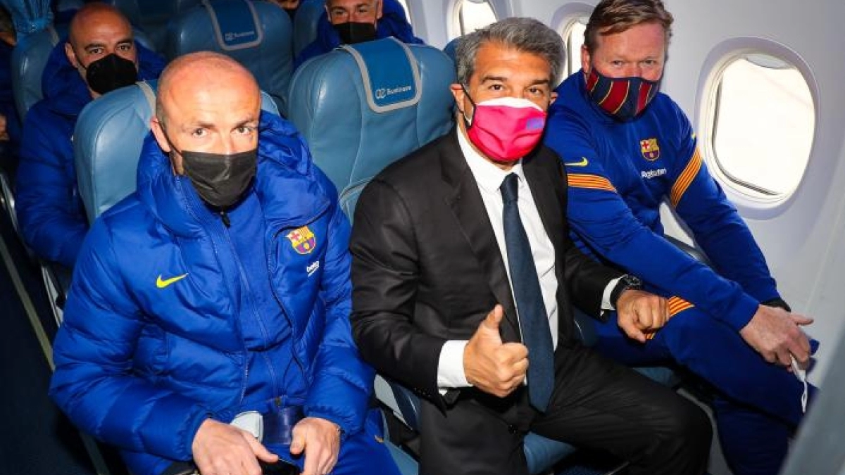 Reunión Laporta-Koeman como resaca de la final. Foto: elnacional.cat