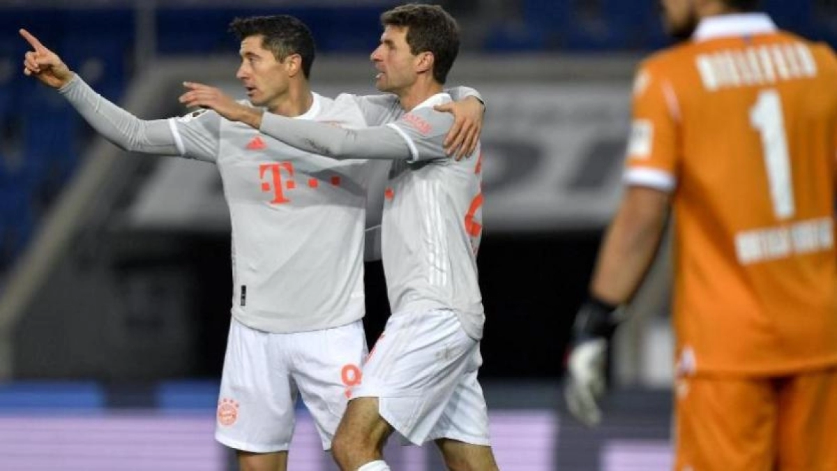 Lewandowski-Müller: la mejor dupla de Europa no tiene fecha de caducidad. Foto: Getty