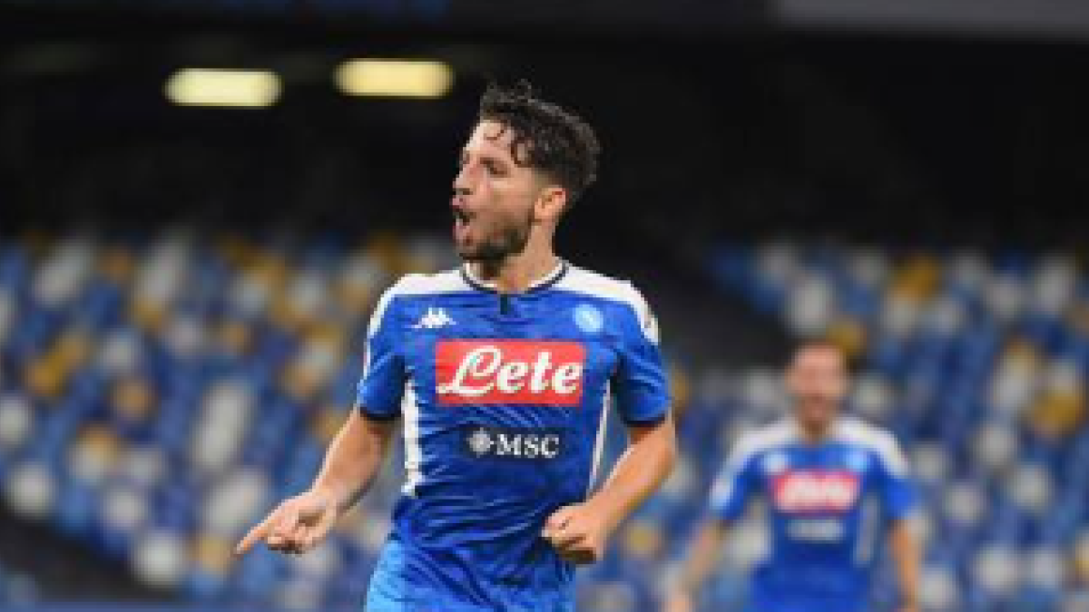 "Mertens hace historia con el Nápoles. Foto: Getty Images"