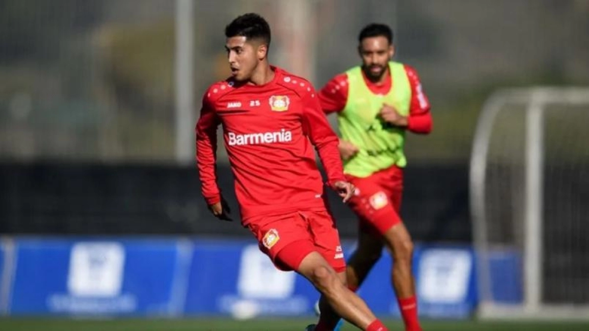 Exequiel Palacios, desaparecido en el Bayer Leverkusen