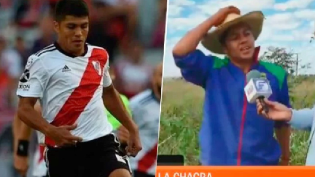 Robert Rojas, de trabajar en el campo a ser clave en River Plate "Foto: Telesol"