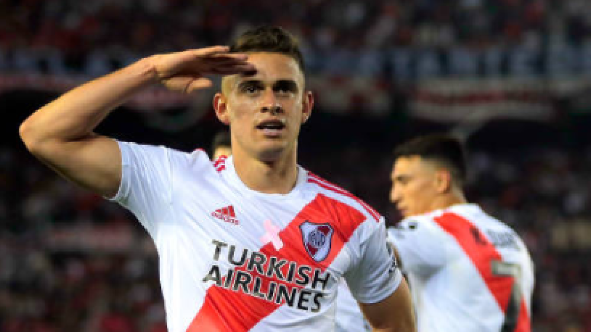 "El Atlético de Madrid, pendiente del ‘sí’ de Santos Borré para salir de River. Foto: Getty Images"