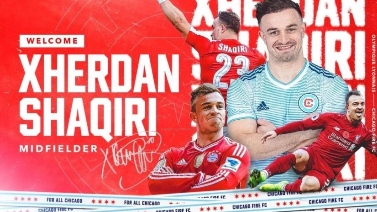 OFICIAL: Xherdan Shaqiri, nuevo jugador del Chicago Fire