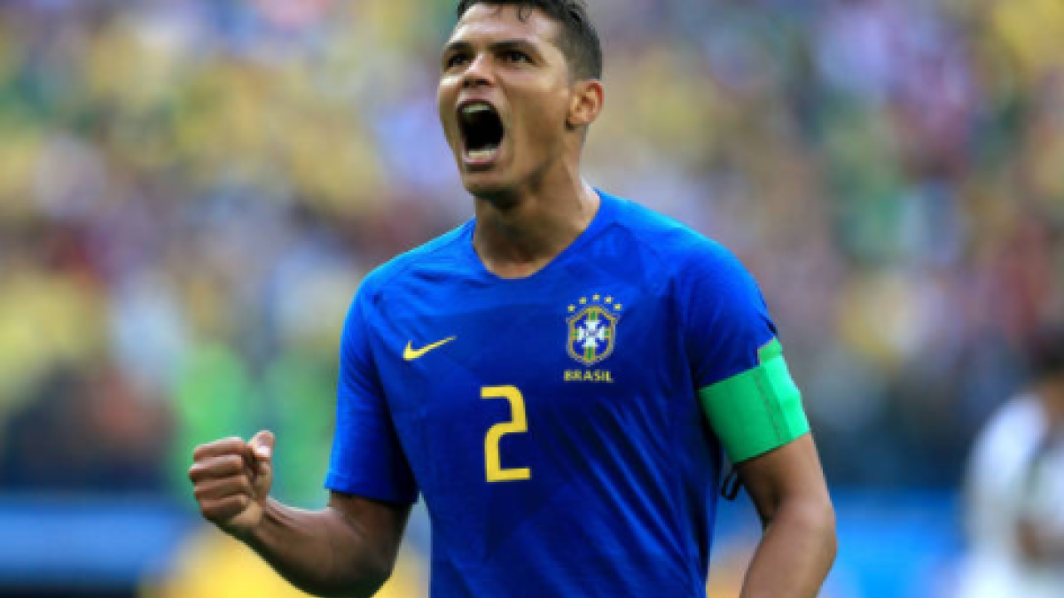 "Beckham se fija en Thiago Silva./ Foto: Getty Images"